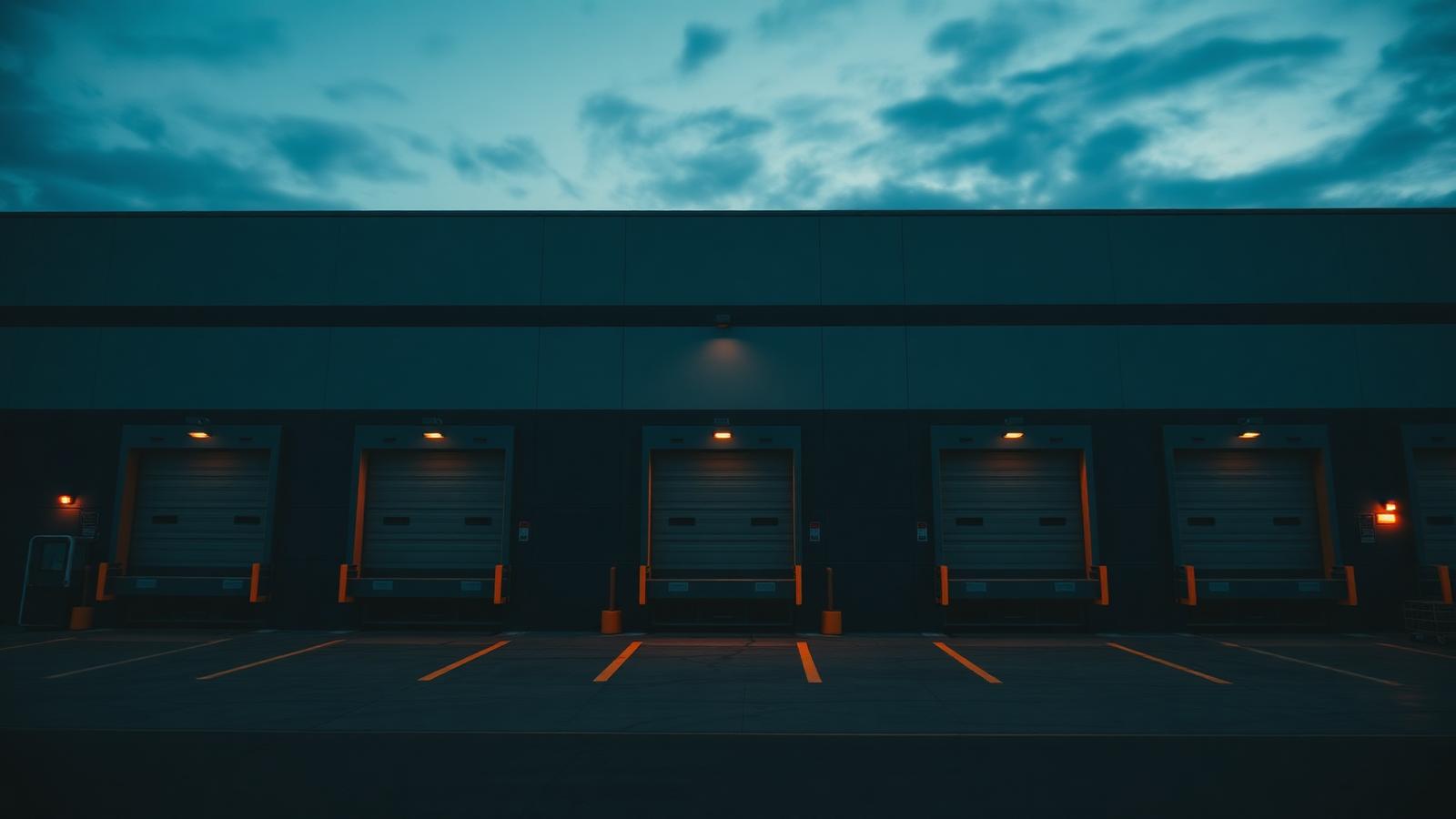 Distribution warehouse dock bays